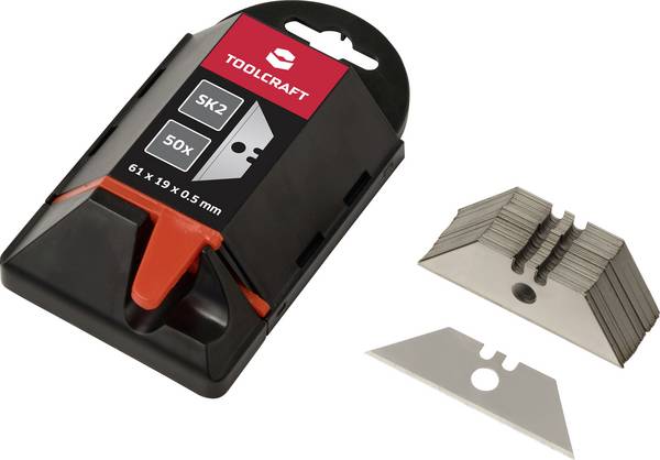TOOLCRAFT TO-10312170 50-PACK TRAPETSBLINGA 61 MM MED HÅL SK2 50 st