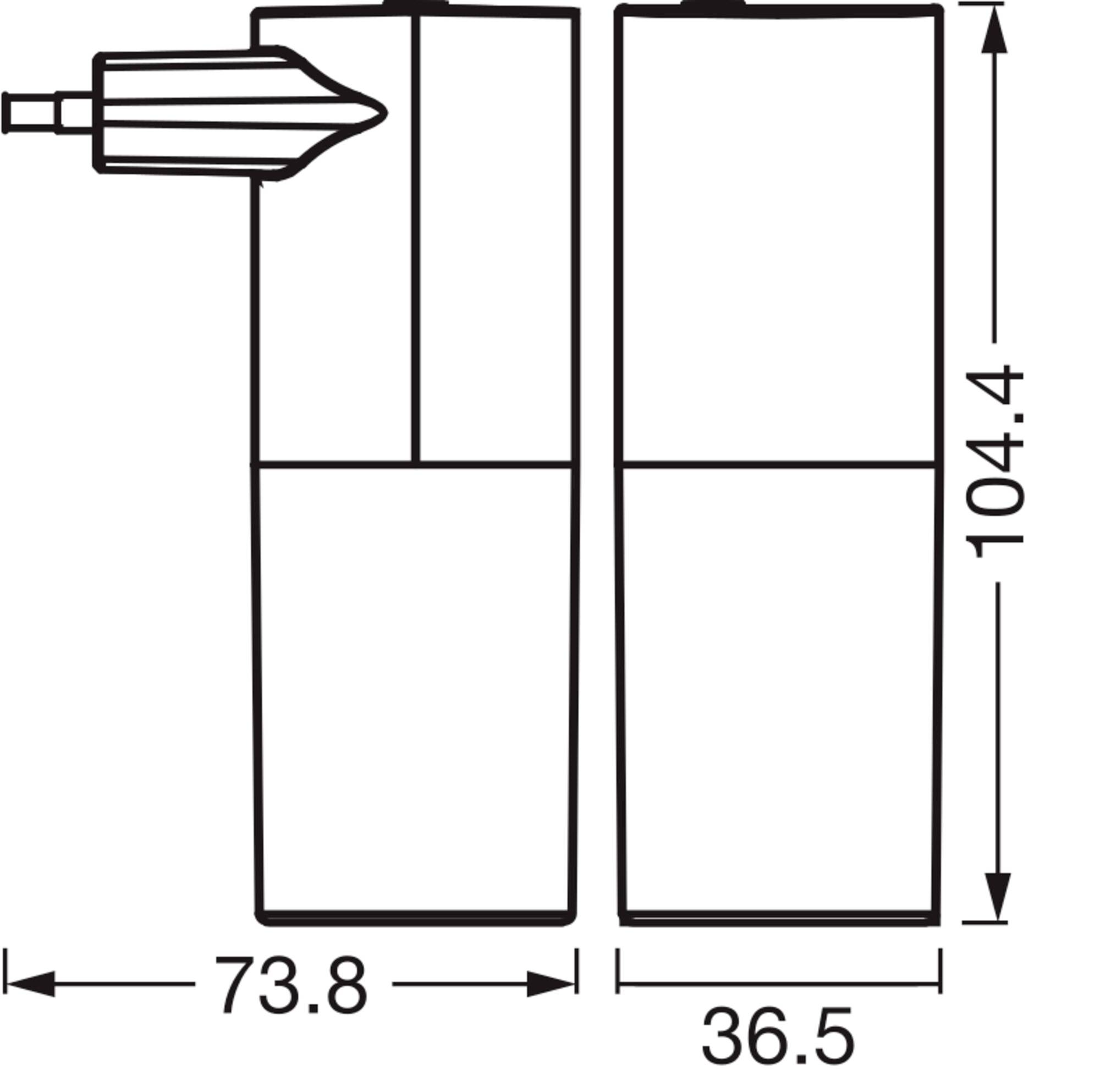 OSRAM HOMELIGHTING LUNETTA FLARE 830 Black 4099854444418 Väggbelysning 0.20 W Svart-4