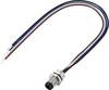 TRU COMPONENTS TC-13751900 Anslutningskabel M8 x 1 Antal poler (RJ): 4 Kontakt hane rak 0.2 m 1 st