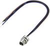 TRU COMPONENTS TC-13751912 Anslutningskabel M8 x 1, M10 x 0.75 Antal poler (RJ): 4 Hona rak 0.2 m 1 st