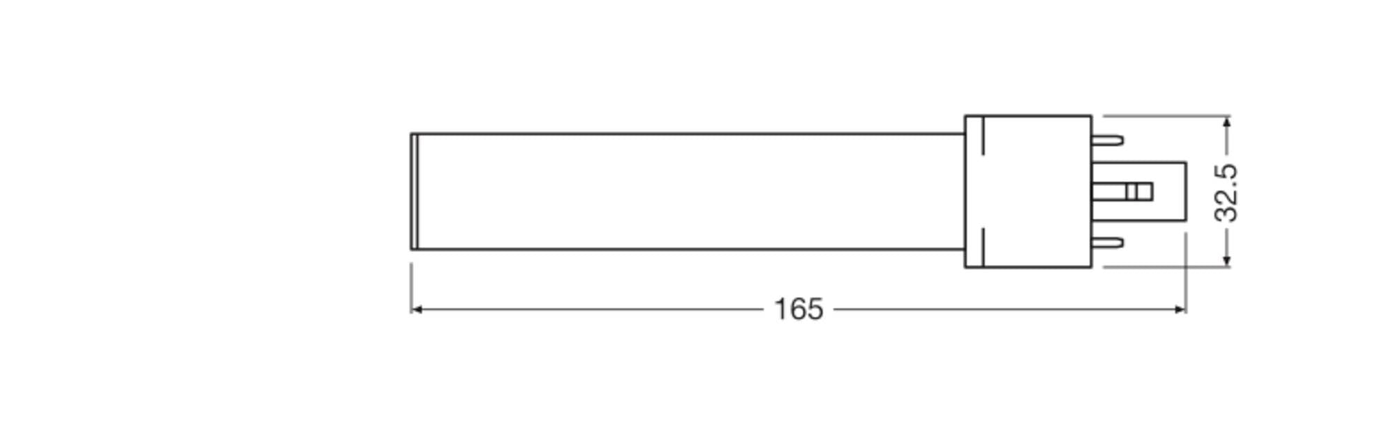 OSRAM HOMELIGHTING 4099854502491 LED-rör-lamp EEK D (A - G) G23 Lysrör 4 W Dagsljusvitt (Ø) 32.5 mm 1 st-1