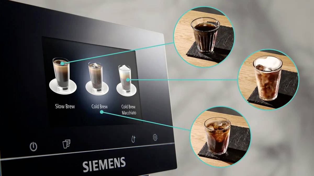 Siemens EQ700 integral TQ717D03 Kaffebryggare Svart, Rostfritt stål-15