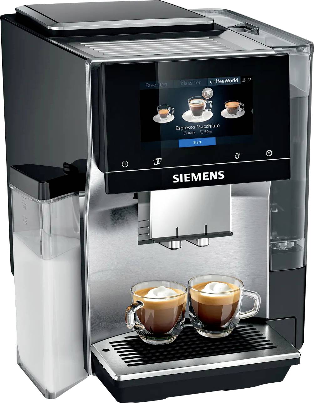 Siemens EQ700 integral TQ717D03 Kaffebryggare Svart, Rostfritt stål-0