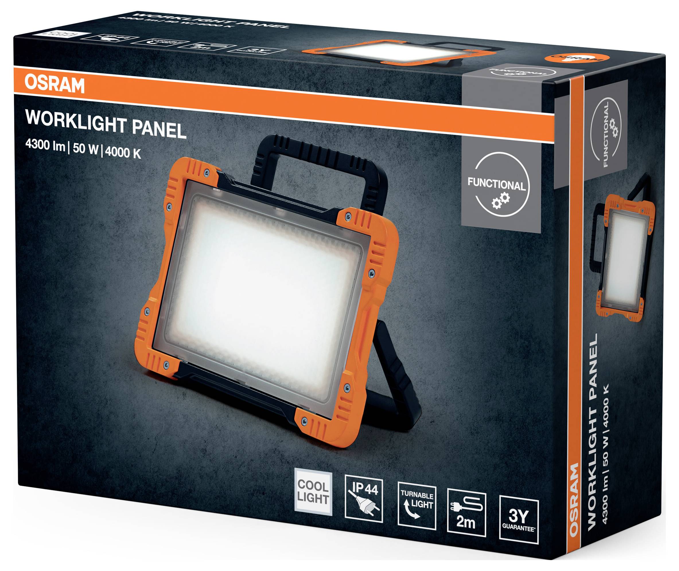 OSRAM HOMELIGHTING LED Worklight Panel 50W 4000K Byggstrålkastare LED 50 W 4099854430350-2