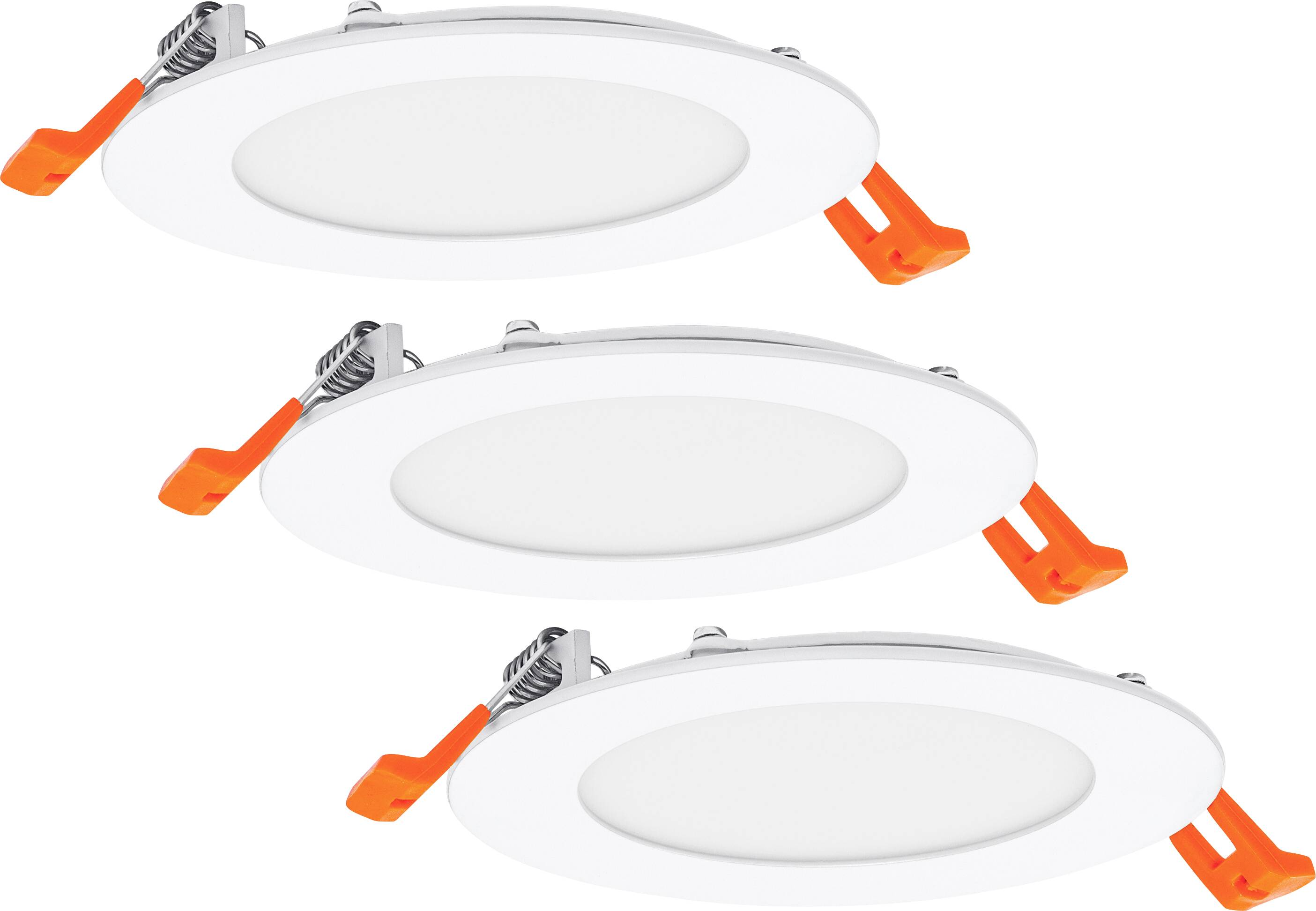 OSRAM HOMELIGHTING Downlight Slim Set 3 x 120mm 3000K 4099854445903 LED-utomhusväggbelysning LED 8.00 W Vit-0