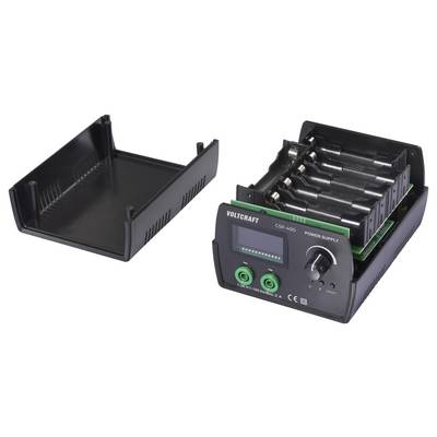 Voltcraft CPS-4000 strömförsörjning med justerbara inställningar, flera utgångar och digital display.
