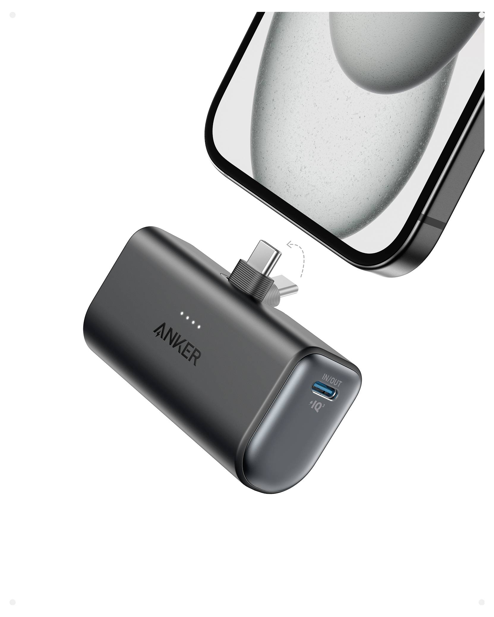 Anker A1653H11 Powerbank 5000 mAh PoweriQ USB-C® Svart-7