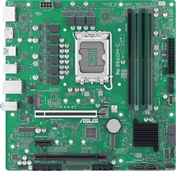 Asus PRO B860M-C-CSM Moderkort Sockel #####Intel® 1851 Formfaktor Micro-ATX, Mini-ATX Moderkort-chipset Intel® B860