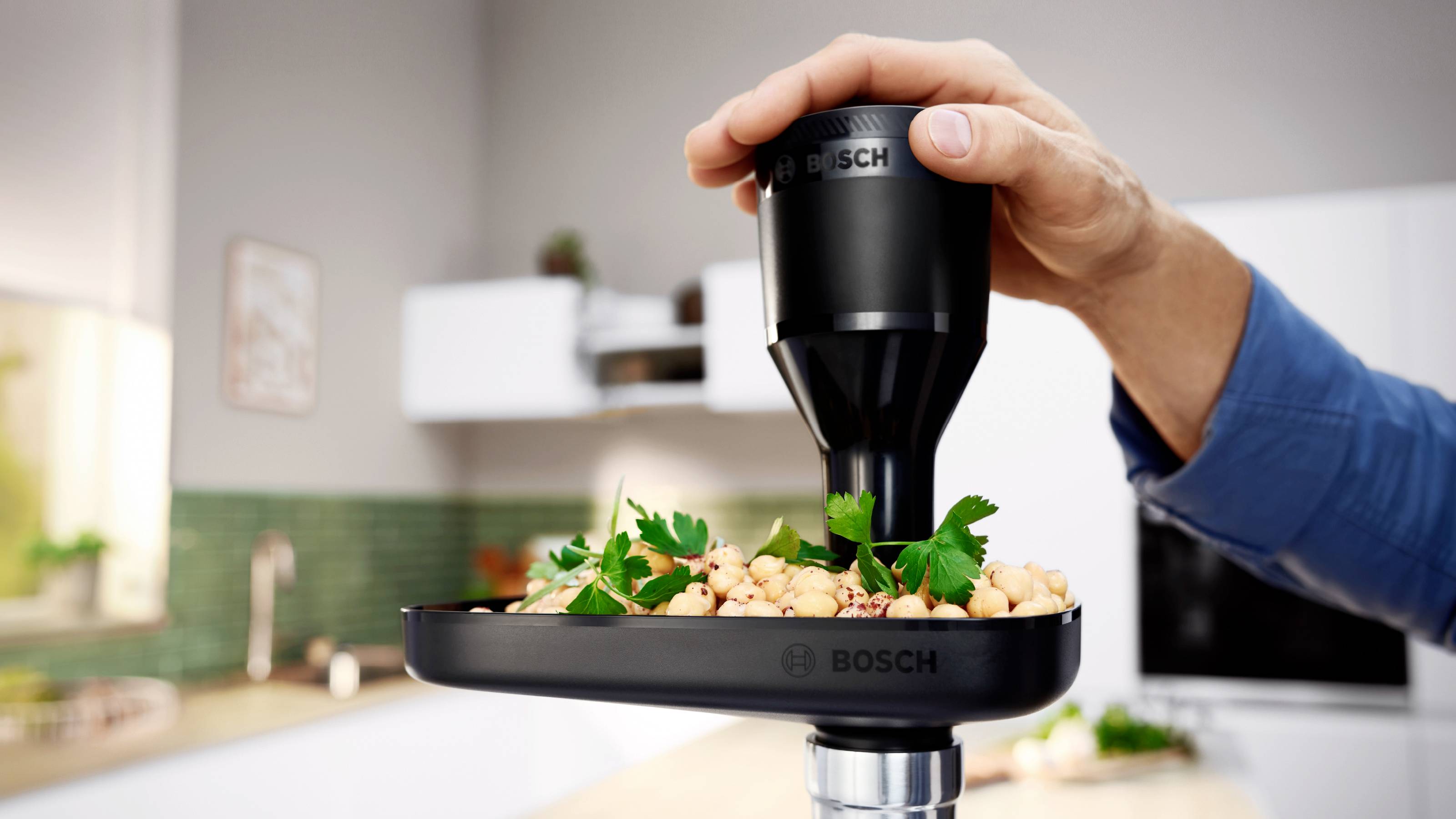 Bosch Multi Power Serie 4, 1900 Watt Blockierleistung MFWS420W Köttkvarn 1300 W Vit-5