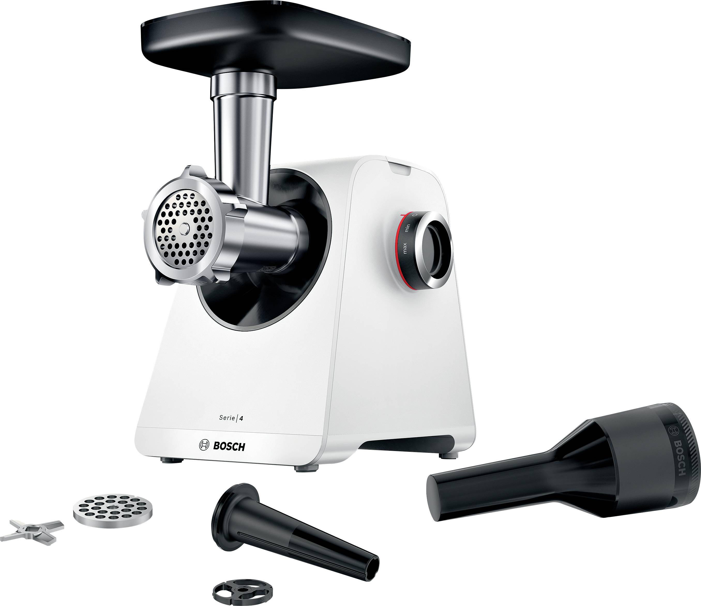 Bosch Multi Power Serie 4, 1900 Watt Blockierleistung MFWS420W Köttkvarn 1300 W Vit-0
