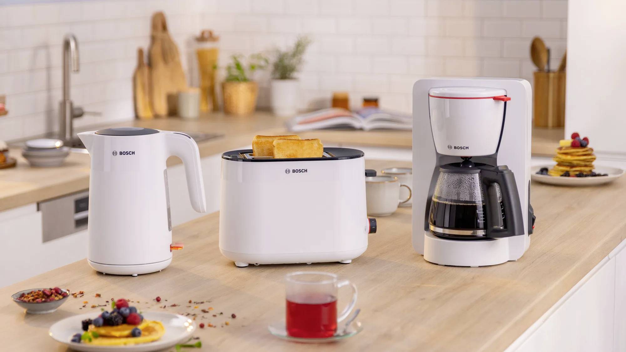 Bosch Kompakt Toaster MyMoment, weiß Brödrost Vit-3
