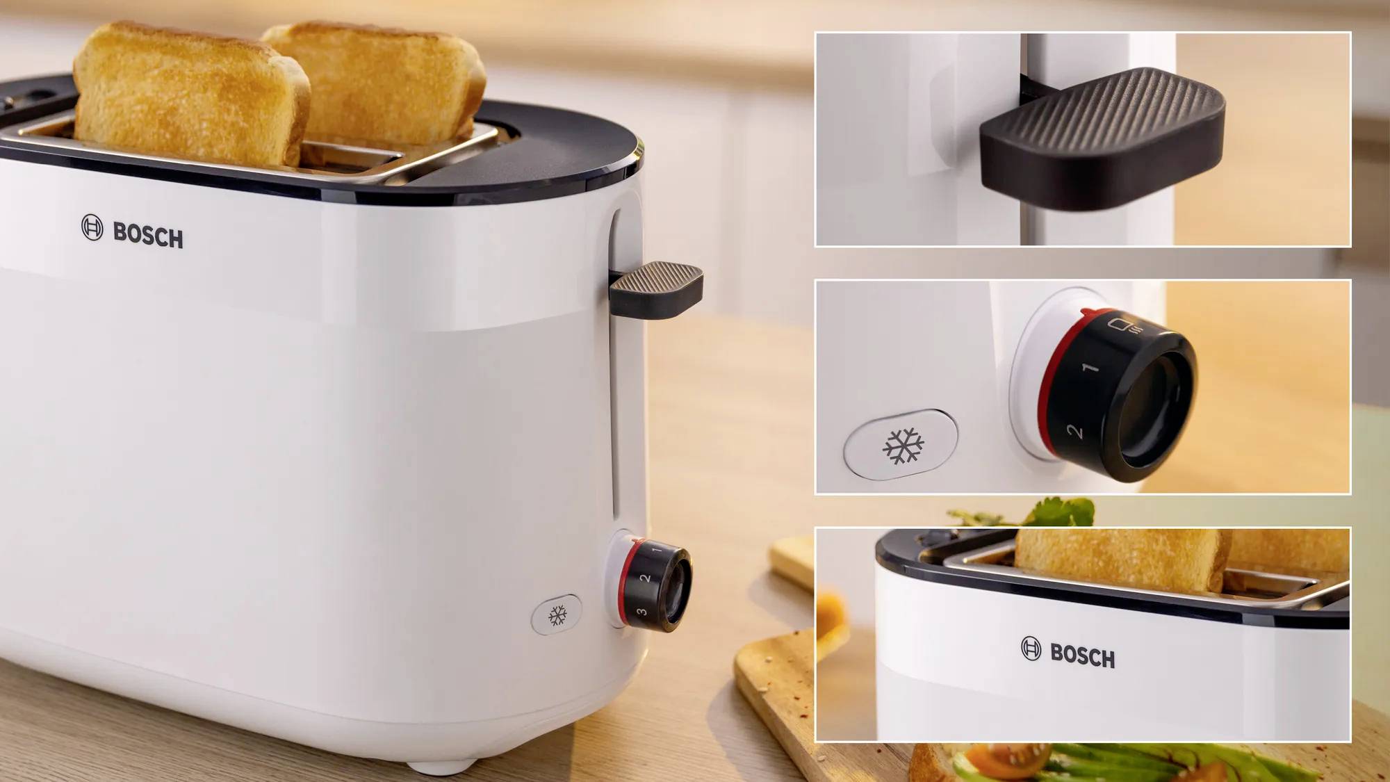 Bosch Kompakt Toaster MyMoment, weiß Brödrost Vit-4