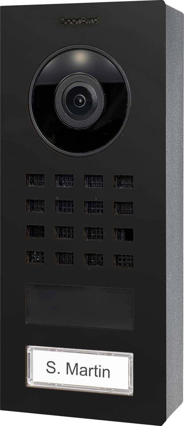 DoorBird  D1101V AP    Porttelefon  Bluetooth, WiFi, LAN  Utomhusenhet    Grafitsvart (sidenmatt)