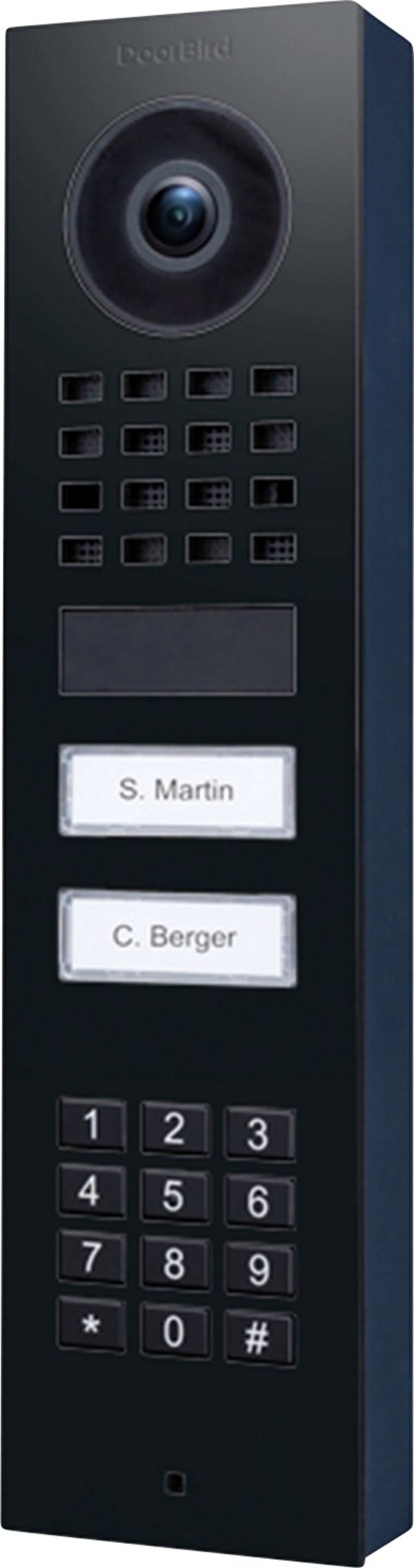 DoorBird  D1102KV AP    Porttelefon  Bluetooth, WiFi, LAN  Utomhusenhet    Grafitsvart (sidenmatt)