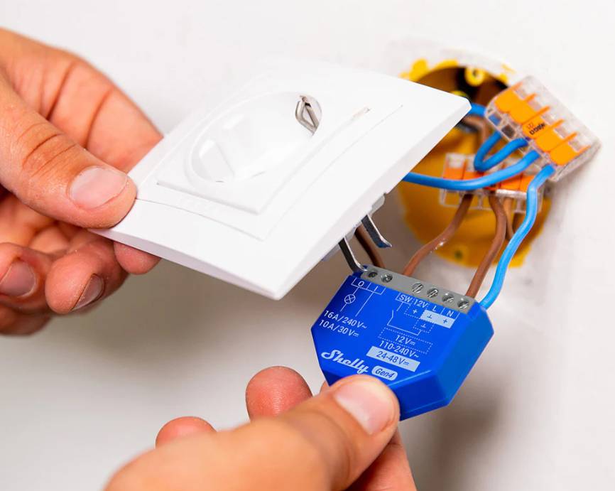 Shelly 1 Gen4 Trådlös brytare ZigBee-1