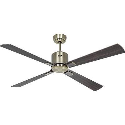 CasaFan ECO NEO III 132 MA-NB/KI WiFi Flügel Nussbaum/Kirsche Takfläkt 27 W (Ø x H) 132 cm x 360 mm Mässing antik med fj-0