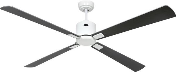 CasaFan ECO NEO III 152 WE-WN/SI WiFi Flügel Wenge/silber Takfläkt  27 W (Ø x H) 152 cm x 360 mm Vit med fjärrkontroll, Timer, Vinterdrift, Appstyrd