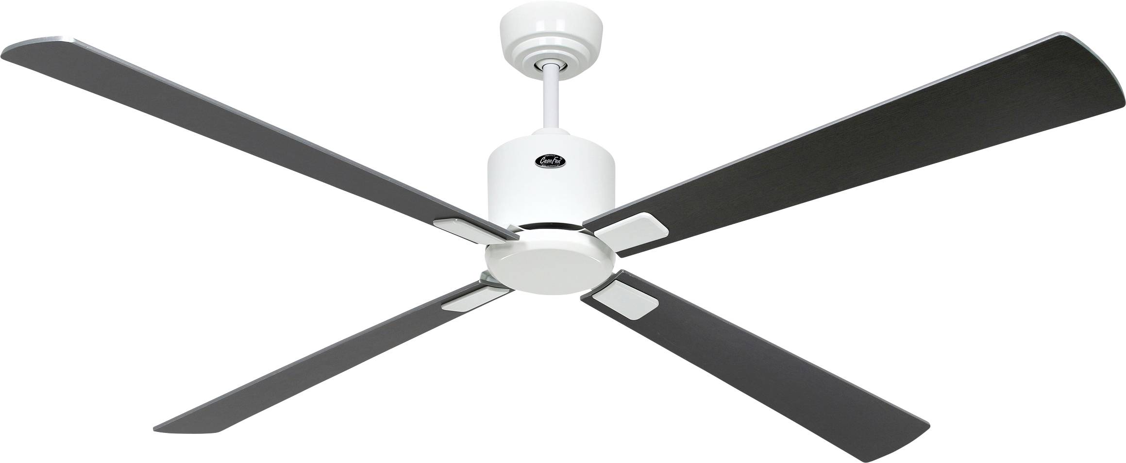 CasaFan ECO NEO III 152 WE-WN/SI WiFi Flügel Wenge/silber Takfläkt 27 W (Ø x H) 152 cm x 360 mm Vit med fjärrkontroll, T-0