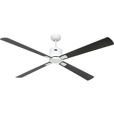 CasaFan ECO NEO III 152 WE-WN/SI WiFi Flügel Wenge/silber Takfläkt 27 W (Ø x H) 152 cm x 360 mm Vit med fjärrkontroll, T-0