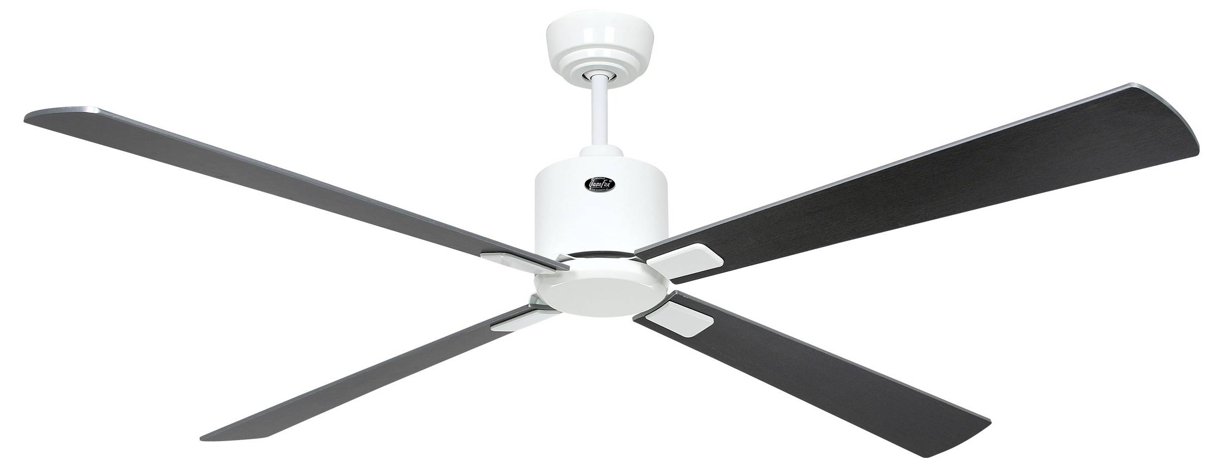 CasaFan ECO NEO III 152 WE-WN/SI WiFi Flügel Wenge/silber Takfläkt 27 W (Ø x H) 152 cm x 360 mm Vit med fjärrkontroll, T-2