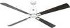 CasaFan ECO NEO III 152 WE-NB/KI WiFi Flügel Nussbaum/Kirsche Takfläkt 27 W (Ø x H) 152 cm x 360 mm Vit med fjärrkontroll, Timer, Vinterdrift, Appstyrd