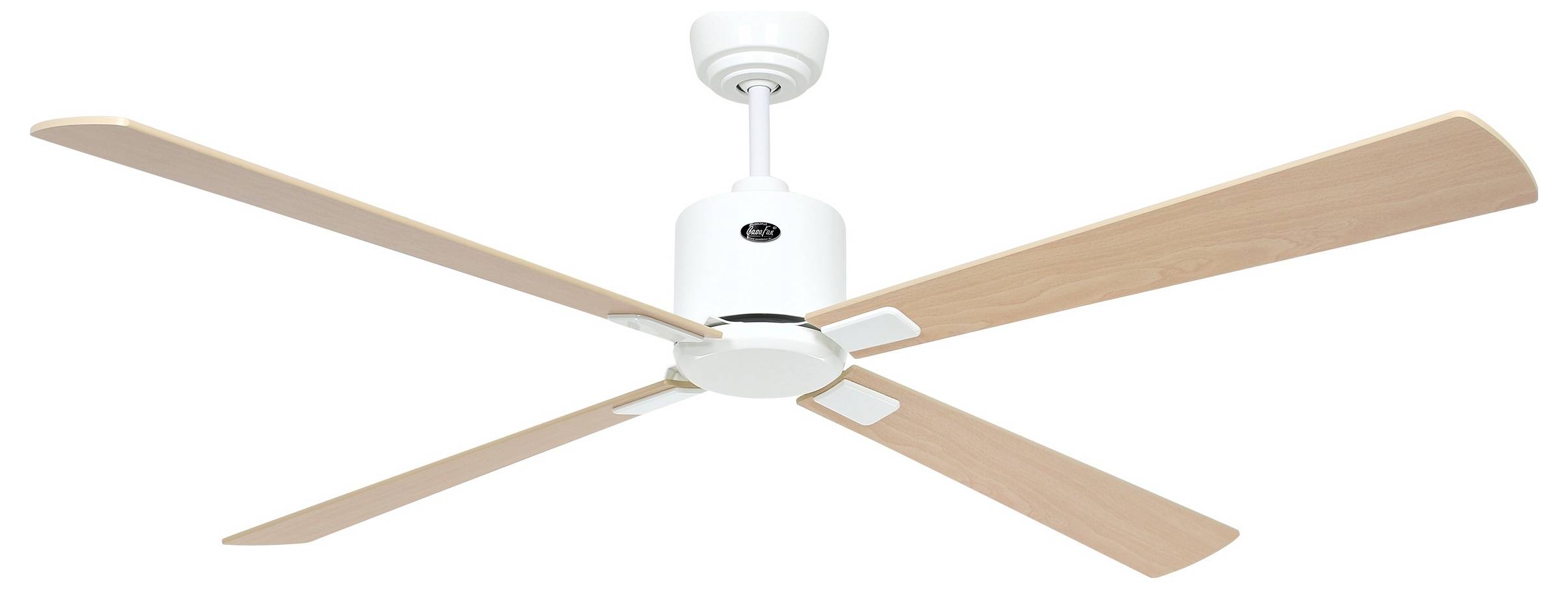 CasaFan ECO NEO III 152 WE-AH/BU WiFi Flügel Ahorn/Buche Takfläkt 27 W (Ø x H) 152 cm x 360 mm Vit med fjärrkontroll, Ti-3