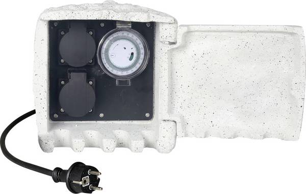 LEDmaxx ST202W Grenuttag   Vit med timer
