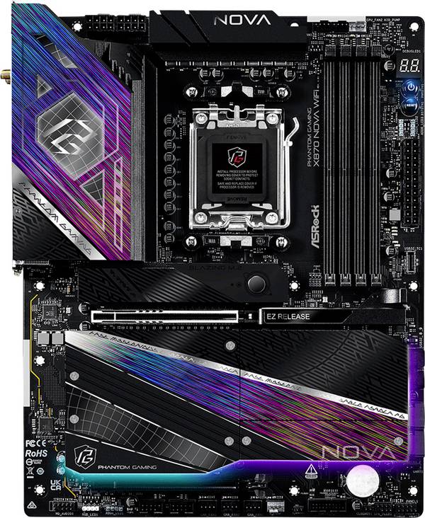 ASRock X870 Moderkort Sockel #####AMD AM5 Formfaktor ATX Moderkort-chipset AMD® X870