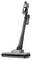 En smidig, modern dammsugare med en svart och grå design, utrustad med ett upprätt skaft och en kompakt motorenhet högst upp.