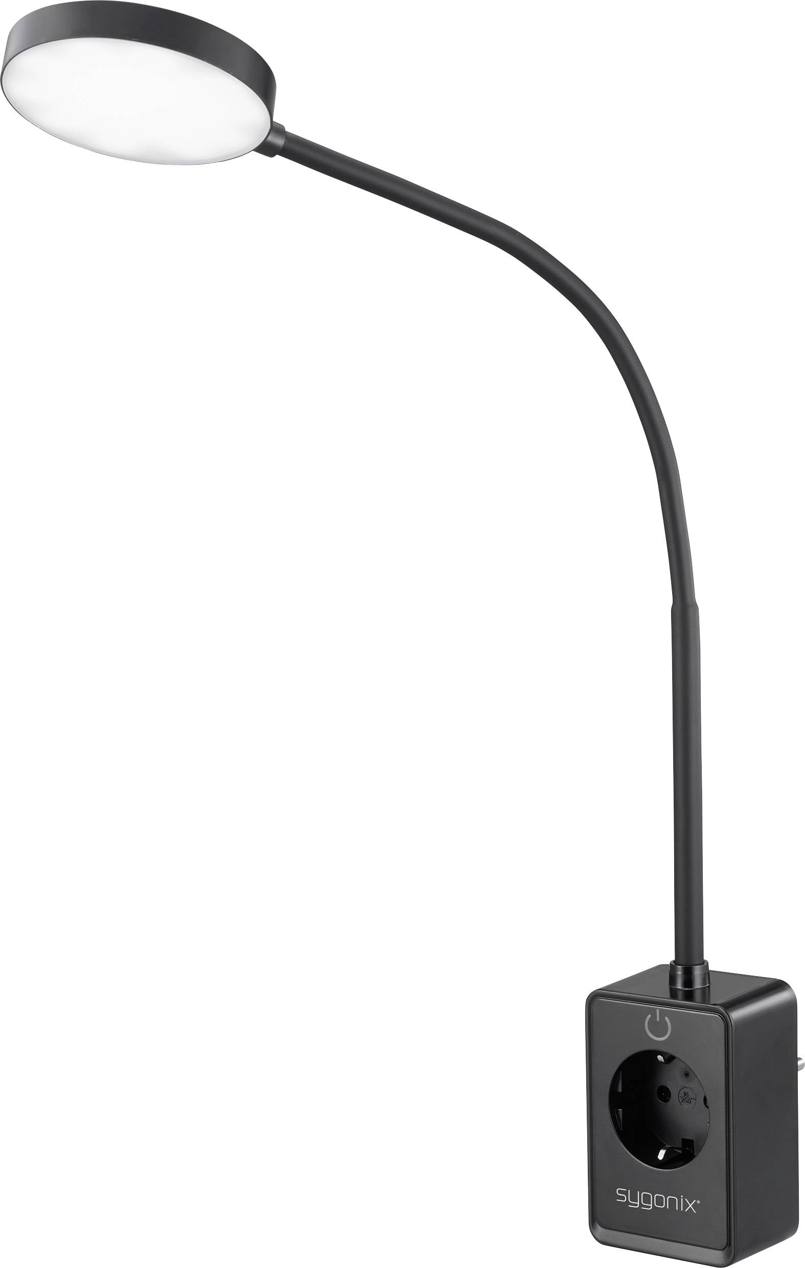 Sygonix SY-6906670 LED-vägglampa LED EEK: F (A - G) 4.5 W LED Svart-0