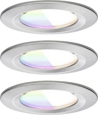 Paulmann 92450  LED-takbelysning, LED-inbyggnadsbelysning     6 W Järn (borstad)