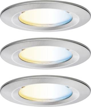 Paulmann 92443  LED-takbelysning, LED-inbyggnadsbelysning   LED  6 W Järn (borstad)