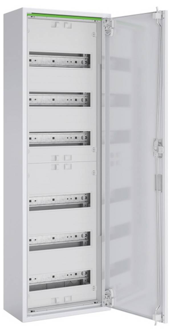 ABN ABNRM106R01 Sonstige Installationstechnik Komplett skåp Utanpåliggande Moduler totalt = 72 Antal serier = 6 Innehåll 1 st