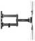 Vägghängd justerbar TV-fäste med dubbla armsektioner, som stöder lutning och svängning för optimala betraktningsvinklar.