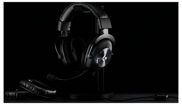 Logitech Gaming PRO X  Over Ear-hörlurar Sladd 7.1 Surround Svart  Surround-sound Spel