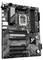 Ett moderkort för dator med flera PCIe-platser, RAM-platser, en CPU-sockel och olika portar och kontakter för expansion.