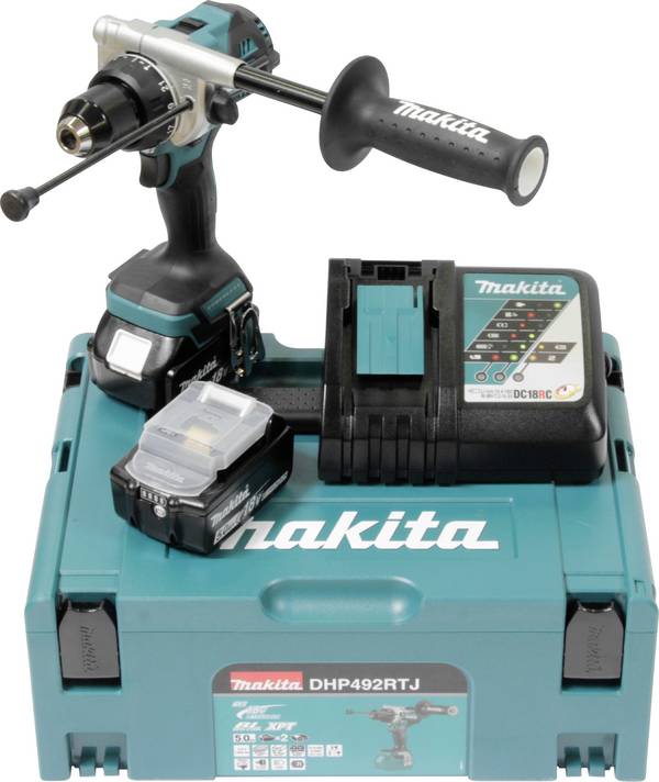 Makita DHP492RTJ  -Slagborrmaskin batteri  inkl. 2x batterier