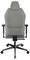 En grå ergonomisk kontorsstol med justerbara armstöd och hög rygg, lämplig för gaming eller kontorsbruk.