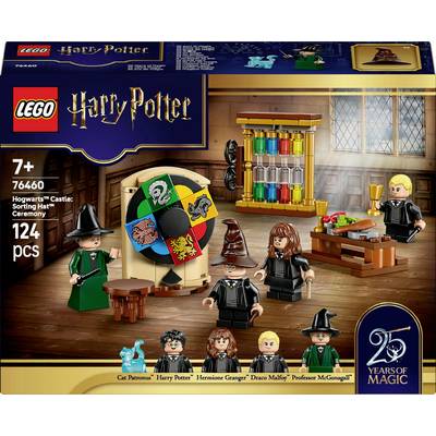 LEGO Harry Potter leksaksset med en Sorteringsceremoni. Inkluderar figurer: Harry Potter, Hermione Granger, Draco Malfoy, Professor McGonagall.