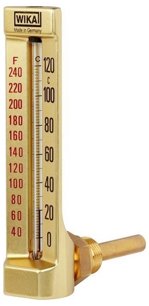 WIKA 32 Maskinglastermometer -30 - 50 °C med dopp- /insticksgivare