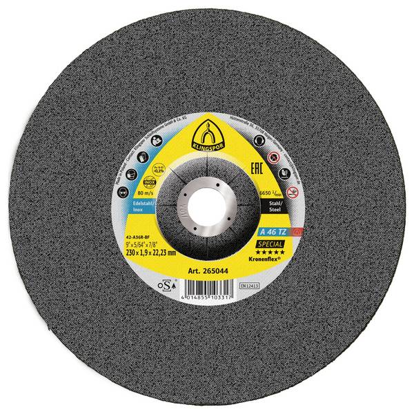 Klingspor A 46 TZ Special 265044 Kapskiva bockad   230 mm 22.23 mm 25 st