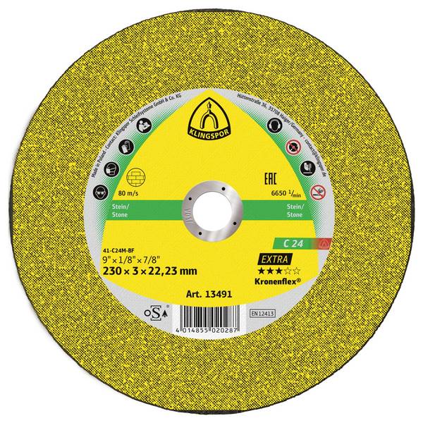 Klingspor C 24 Extra 13491 Separationspår rakt    230 mm 22.23 mm 25 st