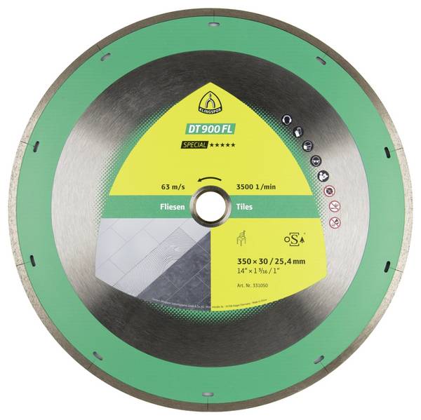 Klingspor 331050 DT 900 FL Special Diamantkapskiva  Diameter 350 mm   1 st