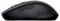 En smidig svart datormus med två sidoknappar, designad ergonomiskt för bekväm användning.