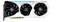 Ett vitt och svart grafikkort med tre kylningsfläktar, med PowerColor-logotypen på den centrala fläkten, designat för högpresterande gaming.