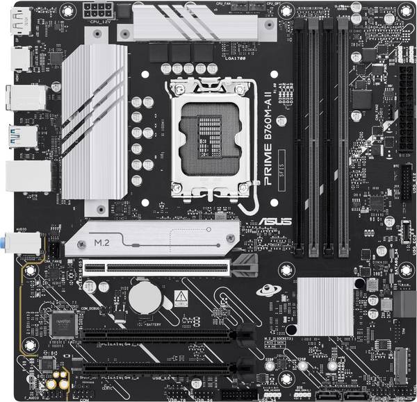 Asus ASUS PRIME B760M-A II-CSM LGA 1700 MB Moderkort Sockel Intel® 1700 Formfaktor Micro-ATX Moderkort-chipset Intel® B760