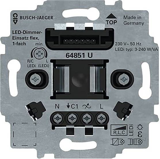 Busch-Jaeger Svart 2CKA006500A0012 1 st-1