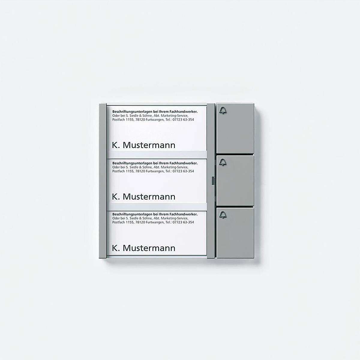Siedle 200022033-00 Knappmodul Sladd Knappsatsmodul-0