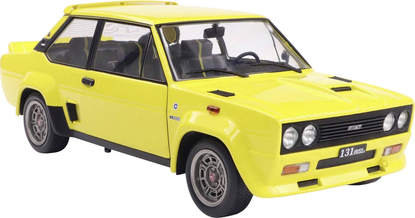 Solido Byggmodell Bil Fiat 131 Aarth 1980 gul Färdig modell Bilmodell