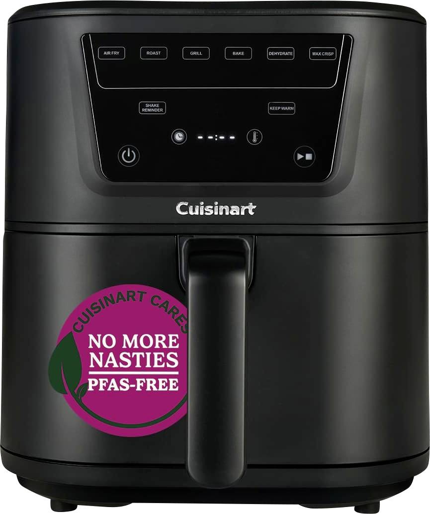Cuisinart luftfritös utrustad med en 'Inga Fler Skadliga PFAS-Fri' etikett på framsidan.